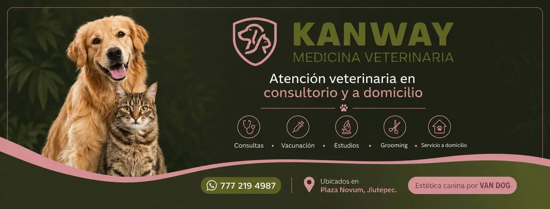 Kanway Medicina Veterinaria, atención para perros y gatos